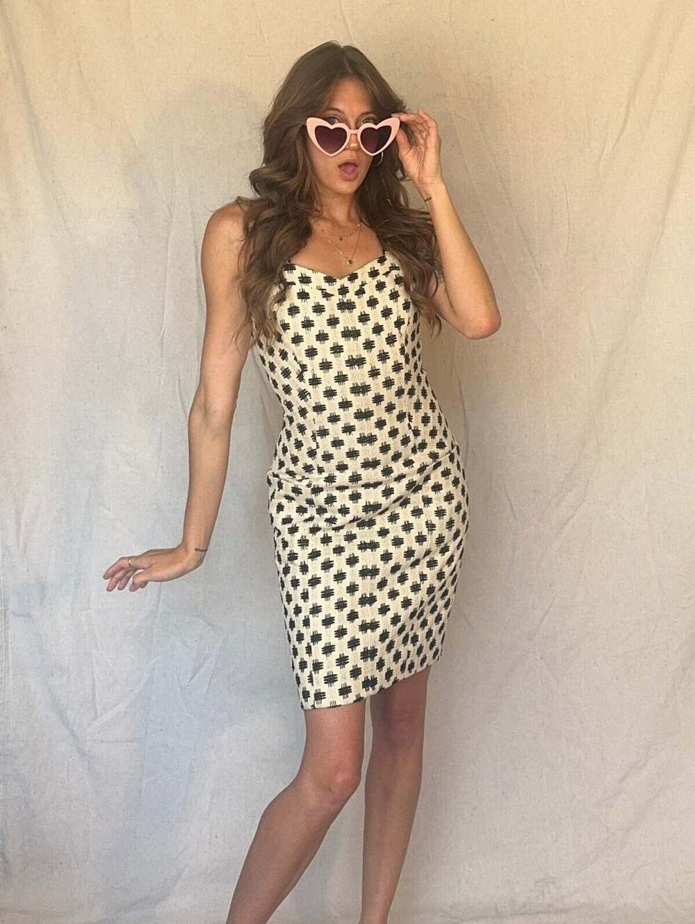 2014 Italian Silk Tweed Holmes & Yang Spring RTW Dress